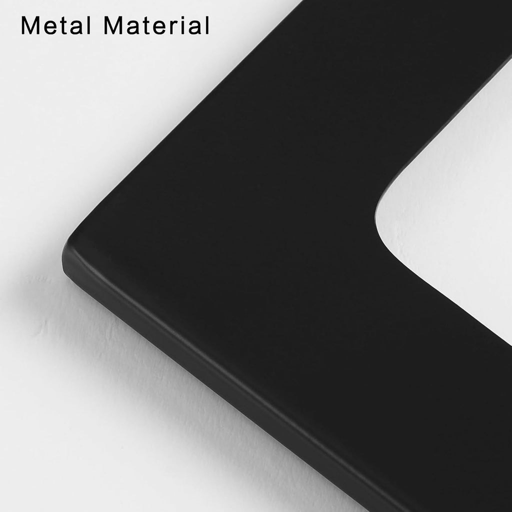 3pc Black Hollow Geometric Metal Wall Art