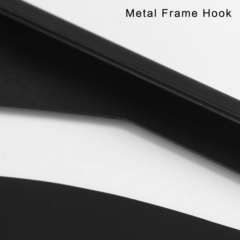 3pc Black Hollow Geometric Metal Wall Art