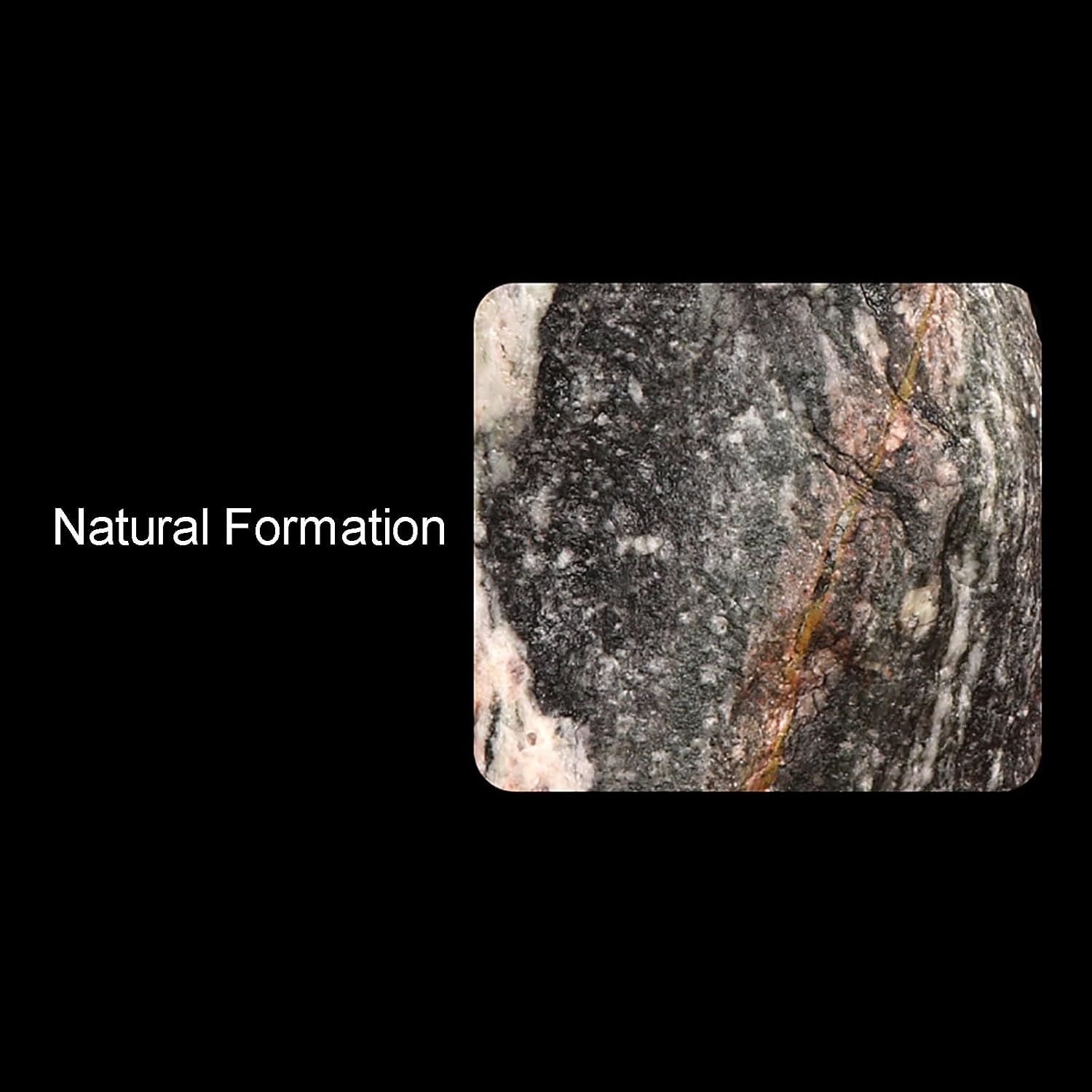 Natural Taishan Stone Desktop Ornament with Base