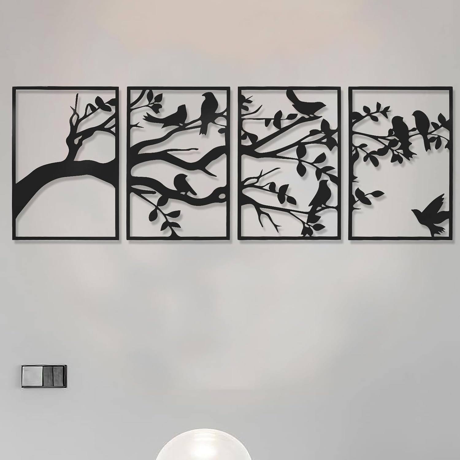 Black Tree Metal Abstract Wall Art