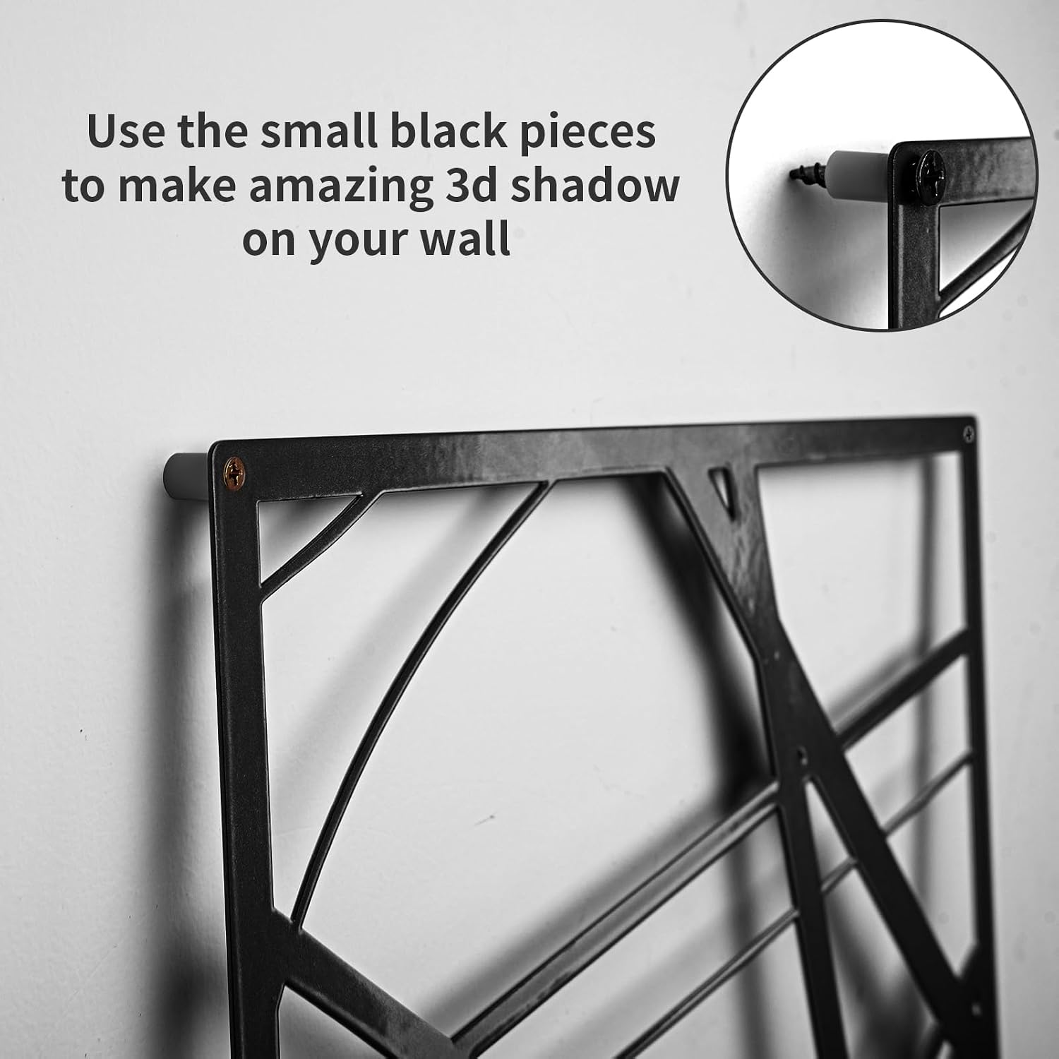 4pc Black Line Metal Wall Sculptures