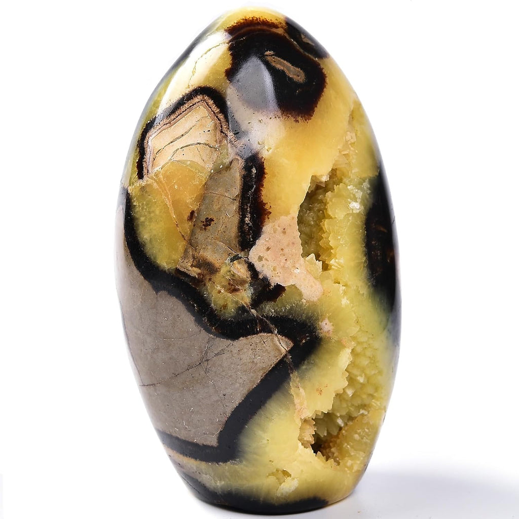 Large Septarian Crystal Geode Cluster Specimen