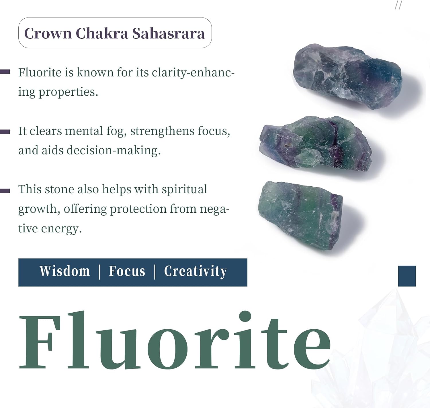 Raw Fluorite Rough Crystal Stones