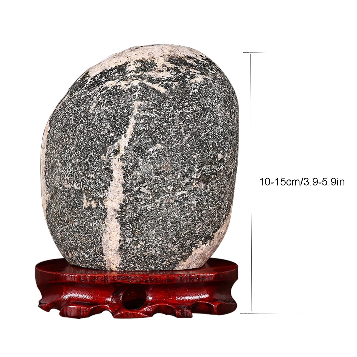 Natural Taishan Stone Desktop Ornament with Base