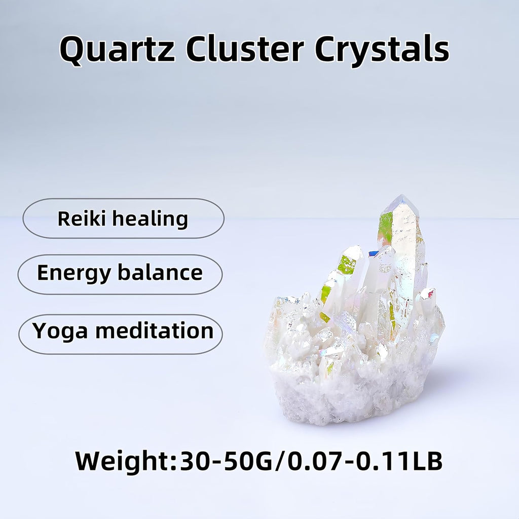 Angel Aura Titanium Quartz Crystal Cluster