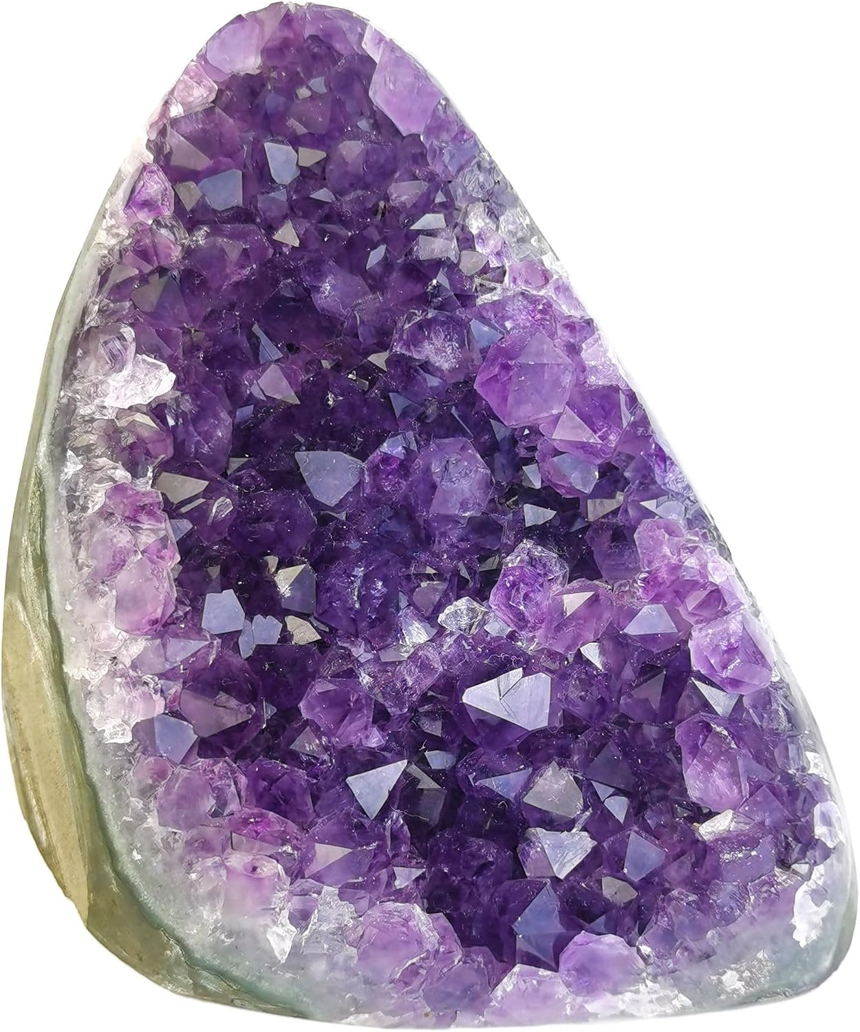 Purple Amethyst Quartz Crystal Cluster Geode