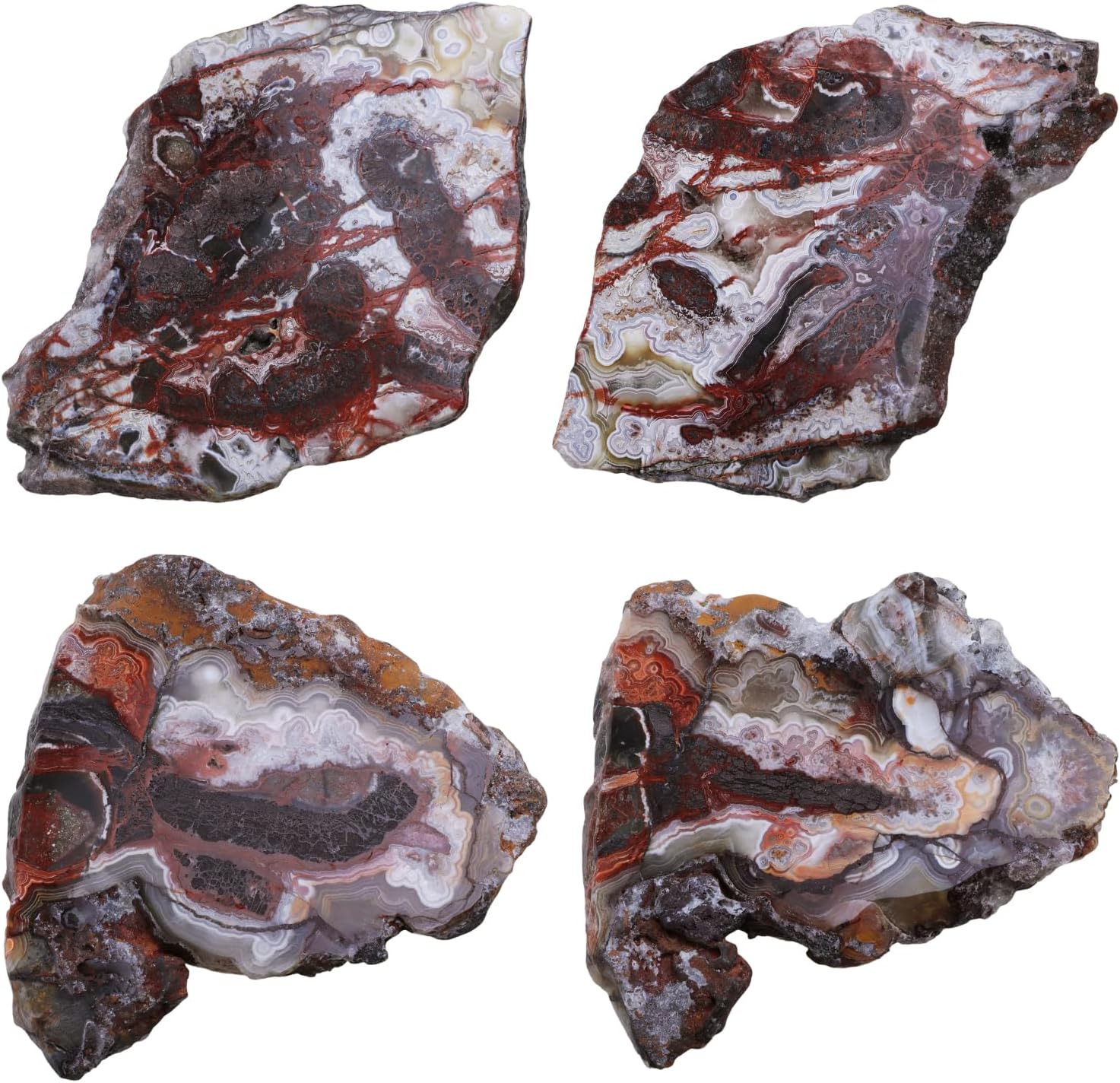 Mexican Agate Slab with Wooden Stand