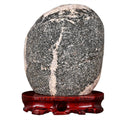 Natural Taishan Stone Desktop Ornament with Base