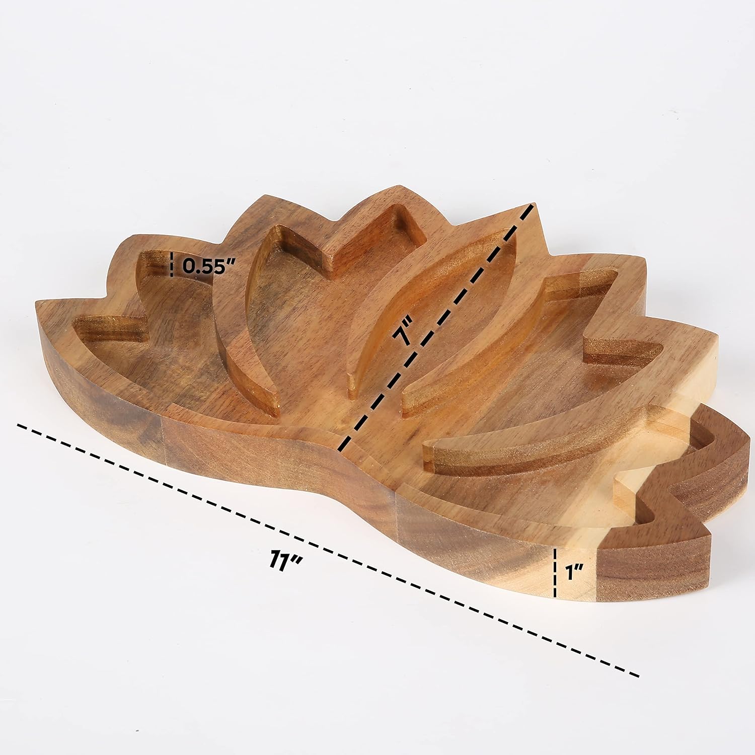 Horizon Wooden Lotus Crystal Display Tray