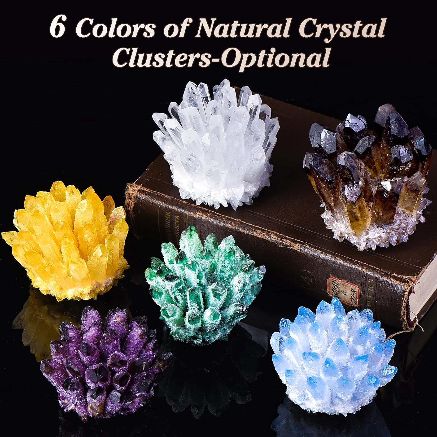 Natural Smoky Quartz Cluster Healing Crystal Decor