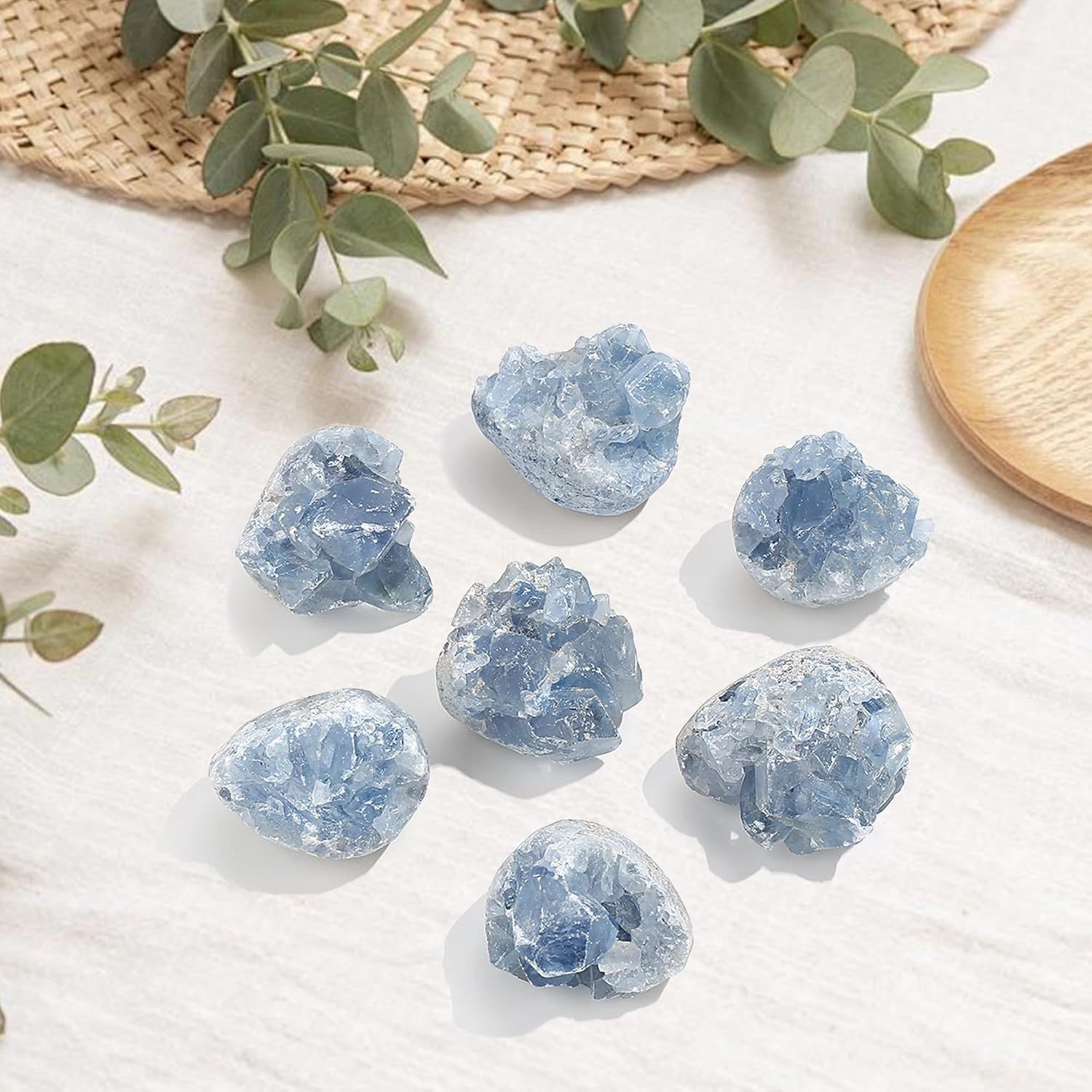 Blue Aquamarine Celestite Crystal Cluster